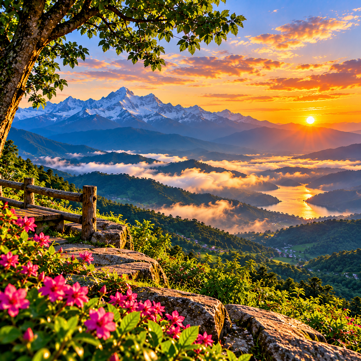 Beautiful mountain view Instagram DP