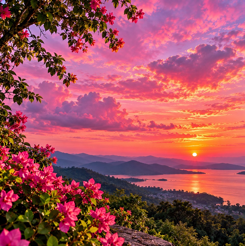 Beautiful pink sky Instagram DP HD