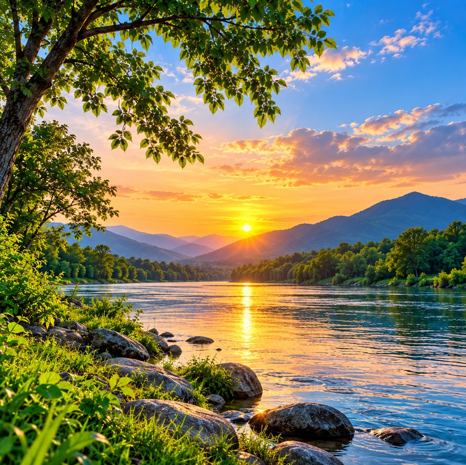 Beautiful river view Instagram DP