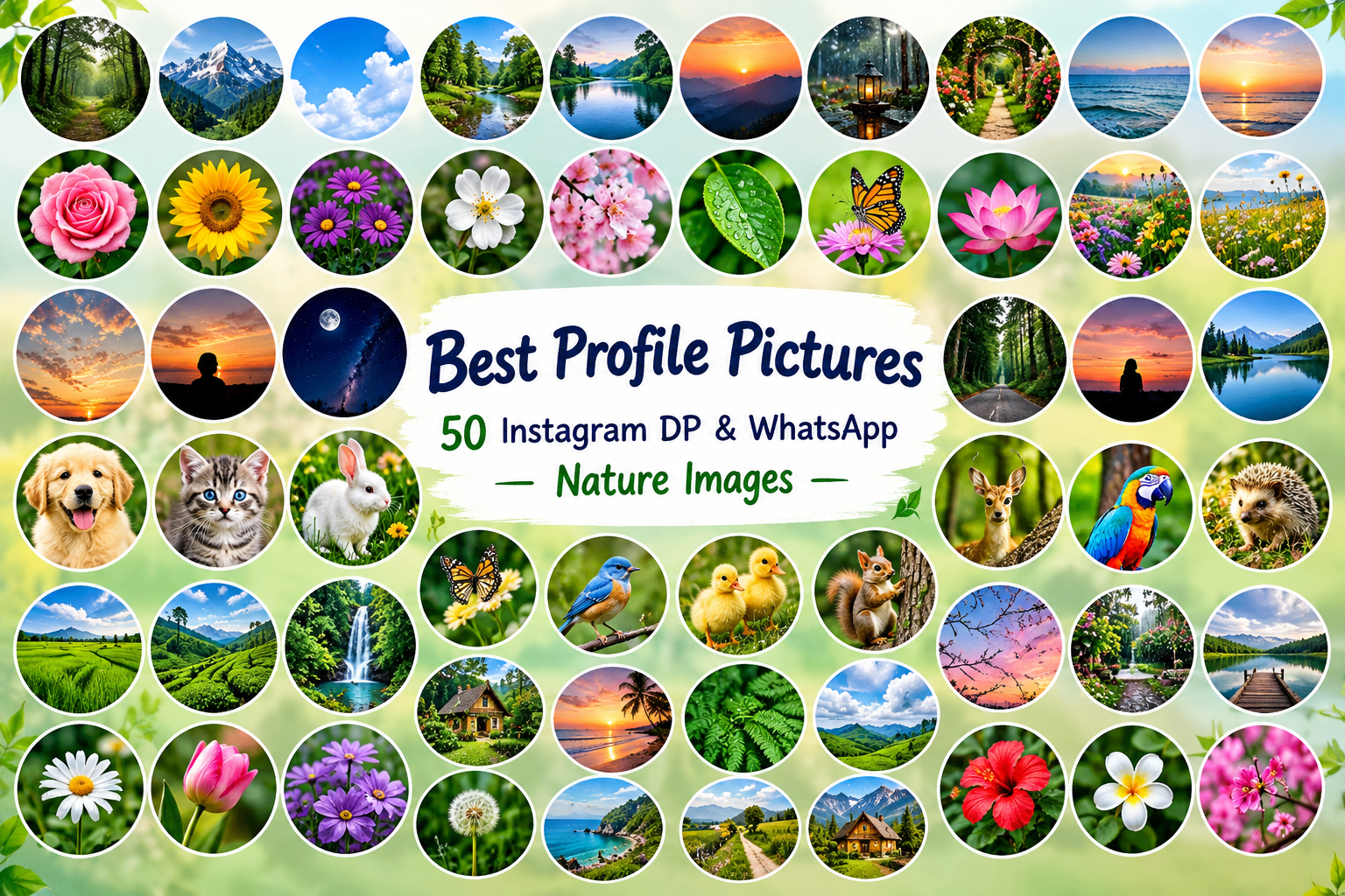 Best Profile Pictures 50 Instagram DP & WhatsApp Nature Images