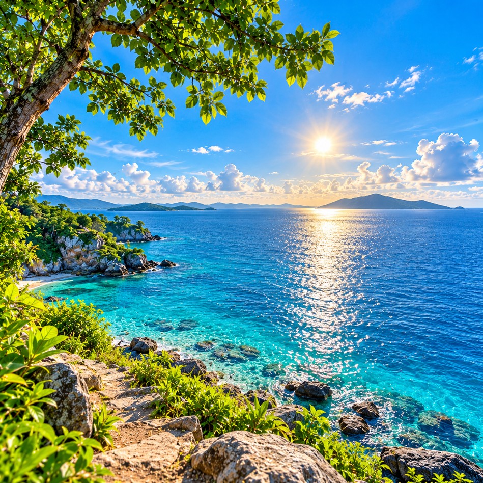 Blue ocean Instagram DP HD nature image