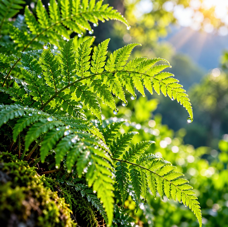 Green fern leaves WhatsApp DP Images Cute Nature