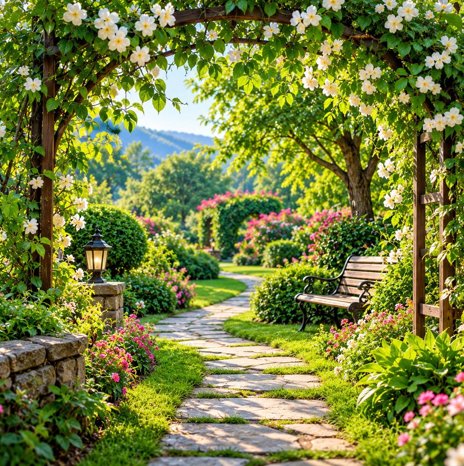 Green garden path WhatsApp DP Images Cute Nature