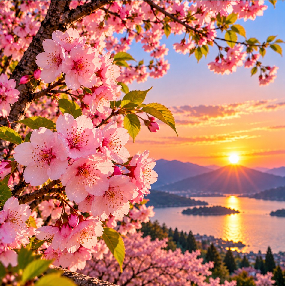 Pink cherry blossom Instagram DP