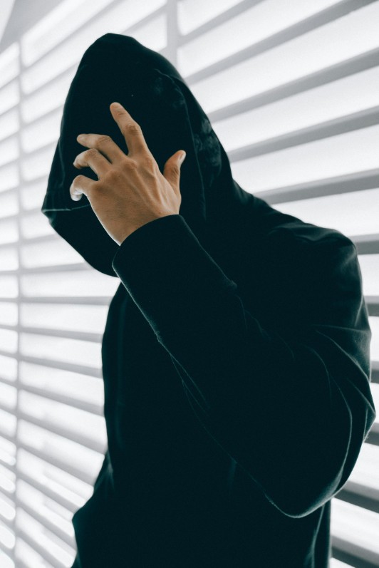 Profile hidden face DP for boys with a cool look