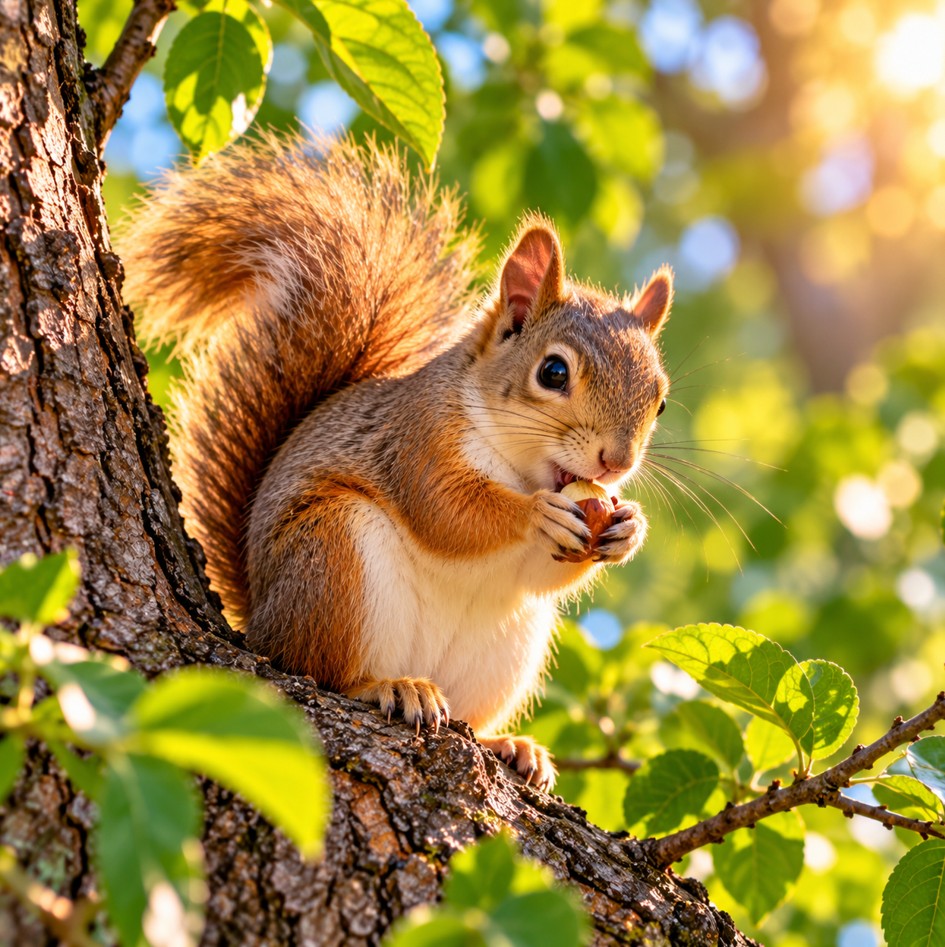 Squirrel on a tree Instagram DP