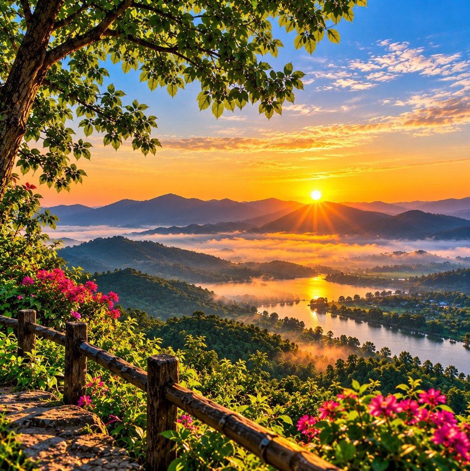 Sunrise in nature best profile picture