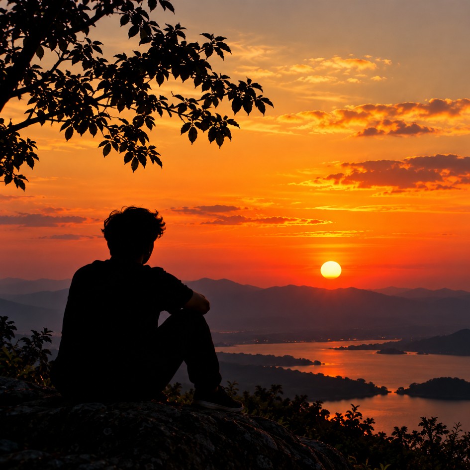 Sunset silhouette Instagram DP HD