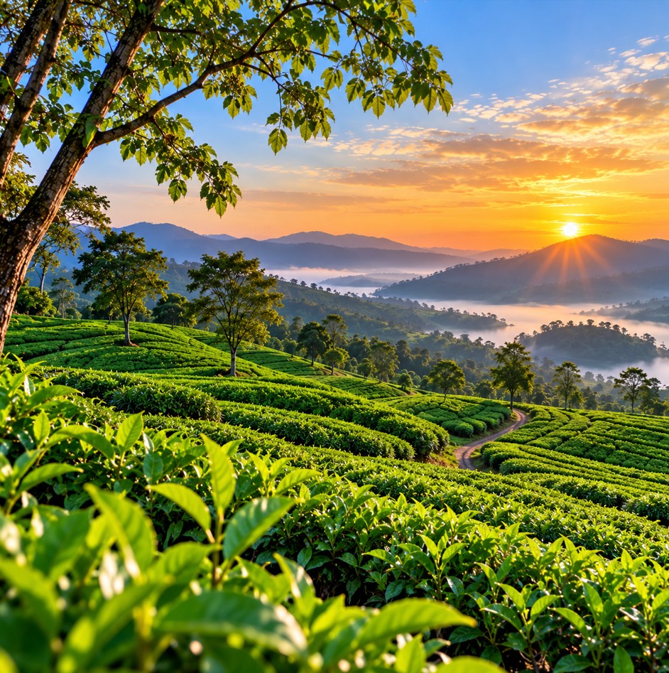 Tea garden landscape Instagram DP HD